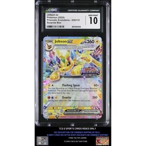 2025 Prismatic Evolutions Pokémon #030/131 Jolteon ex CGC Graded Gem Mint 10